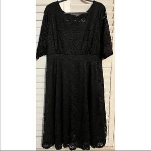 Black Lace Plus Size Dress
